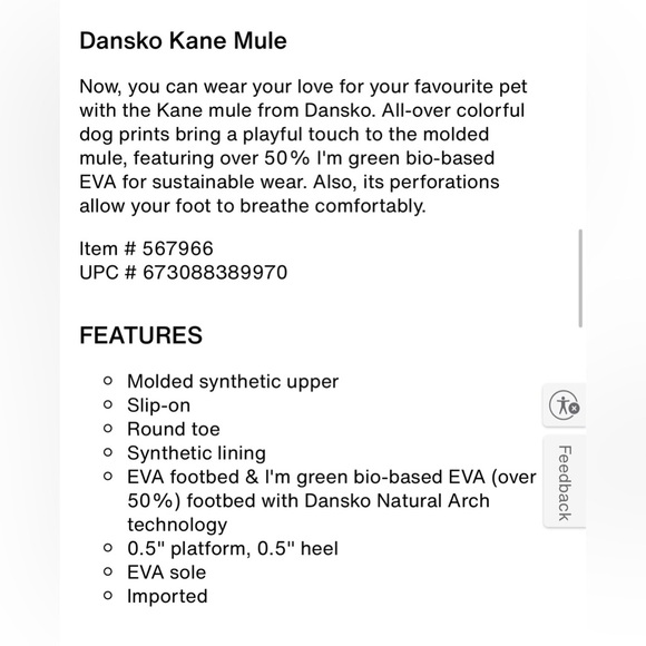 Black Unisex Dansko Kane Slip On Mule Clogs with Faux Wooden Sole Size 11 1/2-12 - Picture 10 of 11